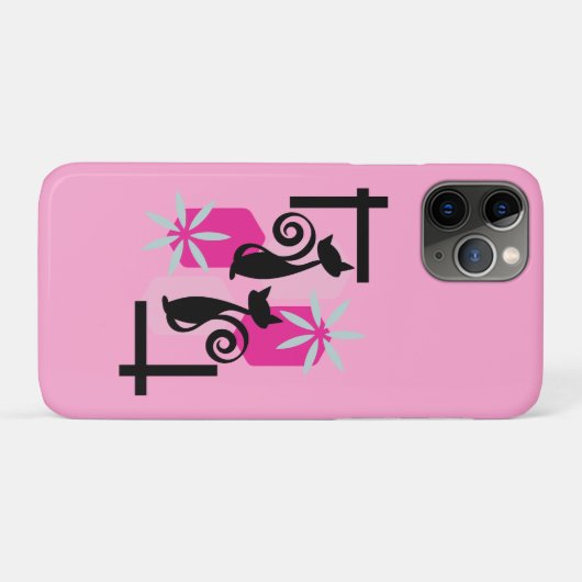 Coques Case-Mate iPhone Chat moderne du milieu du siècle (Dos (Horizontal))