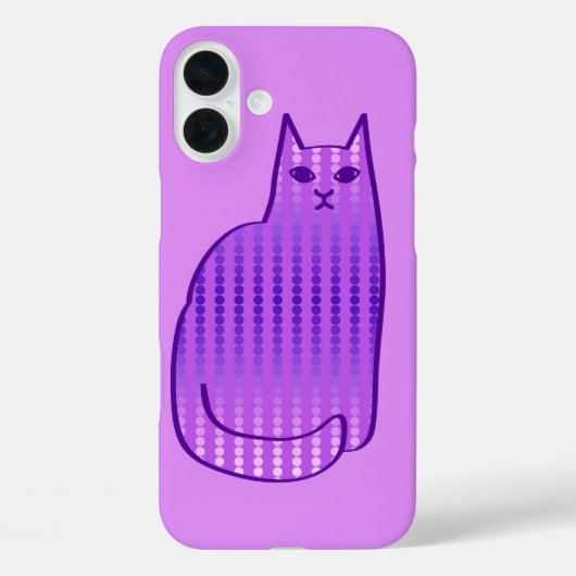 Coques Case-Mate iPhone Chat moderne du milieu du siècle, orchidée et viol (Verso)
