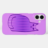 Coques Case-Mate iPhone Chat moderne du milieu du siècle, orchidée et viol (Verso (horizontal))
