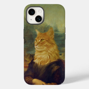Coque Pour iPhone 14 Chat Mona Lisa