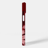 COQUES Case-Mate iPhone CHAT MUSICAL AVEC OWL EN ROUGE RUBY GEM MONOGRAM (Verso / Droite)