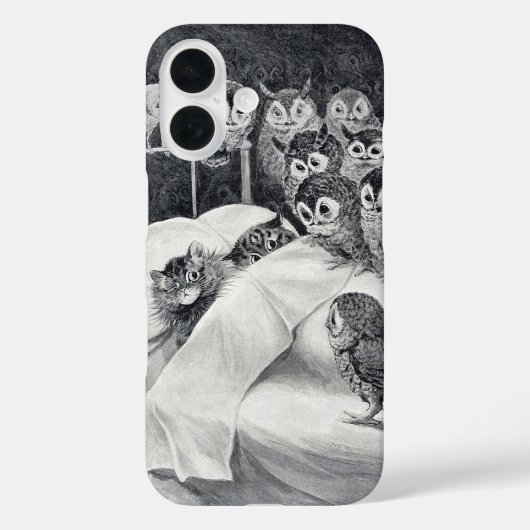Coques Case-Mate iPhone Chat Nightmare Owl Bird, Louis Wain (Verso)