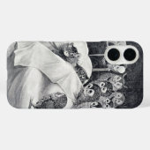 Coques Case-Mate iPhone Chat Nightmare Owl Bird, Louis Wain (Verso (horizontal))
