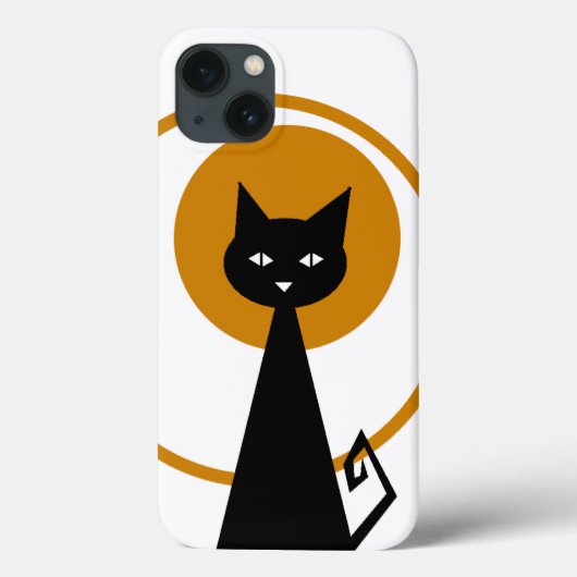 Coques Case-Mate iPhone Chat noir (Verso)