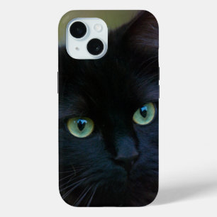 Coque Pour iPhone 15 chat noir
