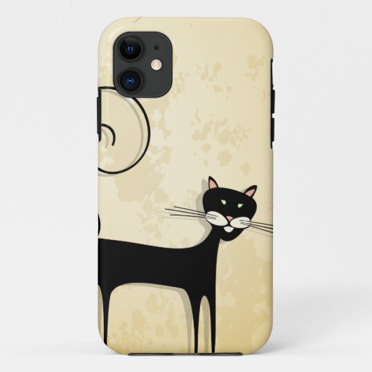 Coques Case-Mate iPhone chat noir (Dos)