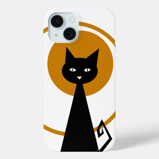 Coques Case-Mate iPhone Chat noir (Verso)