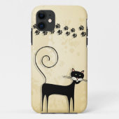 Coques Case-Mate iPhone chat noir (Dos)
