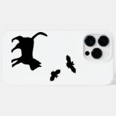 Coques Case-Mate iPhone Chat noir avec chauve-souris (Verso (horizontal))