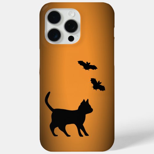 Coques Case-Mate iPhone Chat noir avec chauve-souris (Verso)