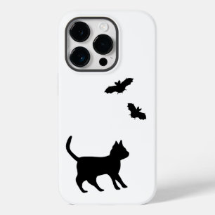 Coque Pour iPhone 14 Pro Chat noir avec chauve-souris