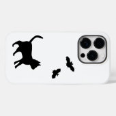 Coques Case-Mate iPhone Chat noir avec chauve-souris (Verso (horizontal))