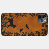 Coques Case-Mate iPhone Chat noir avec chauve-souris (Dos (Horizontal))