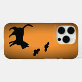 Coques Case-Mate iPhone Chat noir avec chauve-souris (Verso (horizontal))