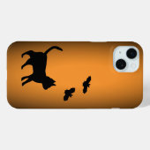 Coques Case-Mate iPhone Chat noir avec chauve-souris (Verso (horizontal))