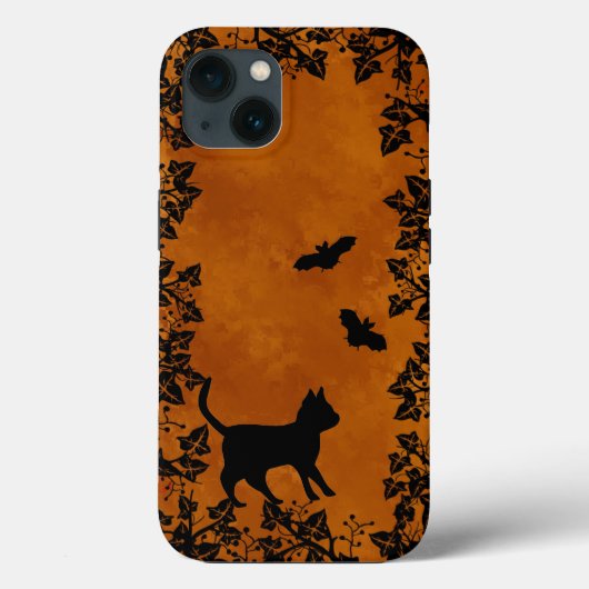 Coques Case-Mate iPhone Chat noir avec chauve-souris (Verso)