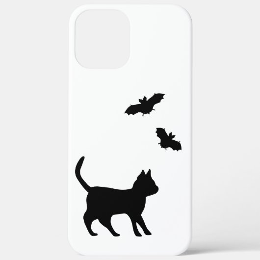 Coques Case-Mate iPhone Chat noir avec chauve-souris (Verso)