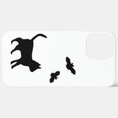 Coques Case-Mate iPhone Chat noir avec chauve-souris (Retour (horizontal))