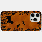 Coques Case-Mate iPhone Chat noir avec chauve-souris (Verso (horizontal))