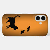 Coques Case-Mate iPhone Chat noir avec chauve-souris (Verso (horizontal))