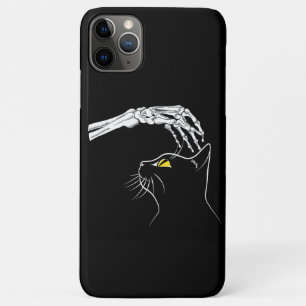 Case-Mate iPhone Case Chat noir avec squelette main Halloween Éffrayant