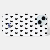Coques Case-Mate iPhone Chat noir (blanc) (Verso (horizontal))