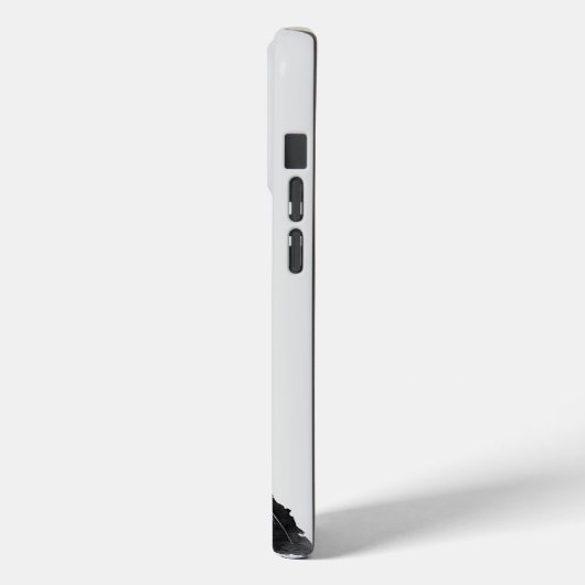 Coques Case-Mate iPhone Chat noir blanc de viande (Verso / Gauche)