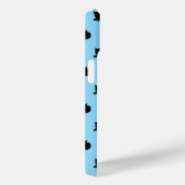 Coques Case-Mate iPhone Chat noir (bleu) (Verso / Droite)