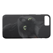 Coques Case-Mate iPhone Chat noir dans l'obscurité (Dos (Horizontal))