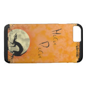 Coques Case-Mate iPhone Chat noir éffrayant Halloween (Dos (Horizontal))
