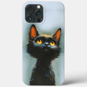 Coques Case-Mate iPhone Chat noir enchanté (Verso)
