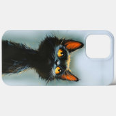 Coques Case-Mate iPhone Chat noir enchanté (Verso (horizontal))