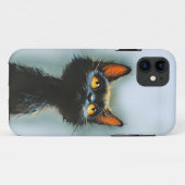 Coques Case-Mate iPhone Chat noir enchanté (Dos (Horizontal))