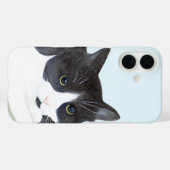 Coques Case-Mate iPhone Chat noir et blanc (Verso (horizontal))