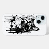 Coques Case-Mate iPhone Chat noir et blanc Splash  (Verso (horizontal))