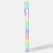 Coques Case-Mate iPhone Chat noir et papillon sur arc-en-ciel (Verso / Gauche)