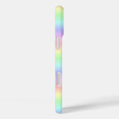 Coques Case-Mate iPhone Chat noir et papillon sur arc-en-ciel (Verso / Droite)