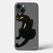 Coques Case-Mate iPhone CHAT NOIR gris (Verso)