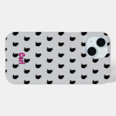 Coques Case-Mate iPhone Chat noir (gris) (Verso (horizontal))