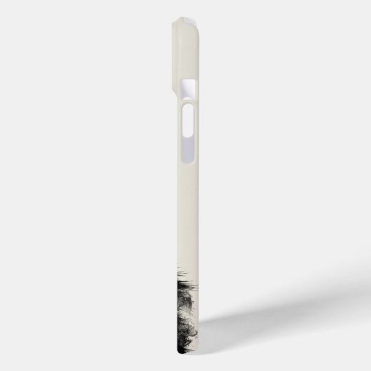 Coques Case-Mate iPhone Chat noir grumeux (Verso / Gauche)
