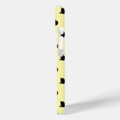 Coques Case-Mate iPhone Chat noir (Jaune) (Verso / Gauche)