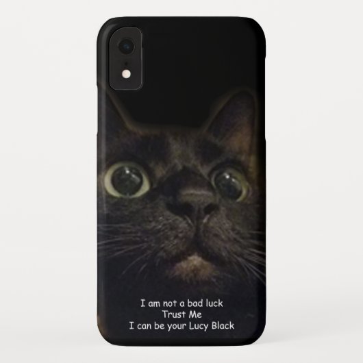Coques Case-Mate iPhone Chat noir Lucky (Dos)