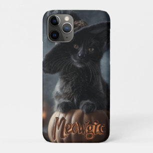 Case-Mate iPhone Case Chat noir "méowgic" éffrayant dans un Casquette so