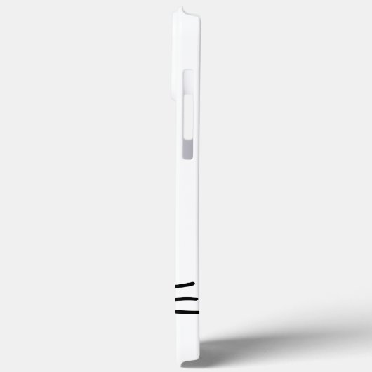 Coques Case-Mate iPhone Chat noir mignon avec coeur (Verso / Gauche)