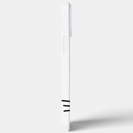 Coques Case-Mate iPhone Chat noir mignon avec coeur (Verso / Droite)