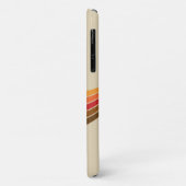 Coques Case-Mate iPhone Chat noir mignon avec rayures rétro (Dos/Gauche)