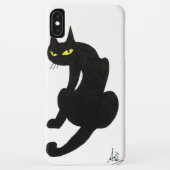 Coques Case-Mate iPhone CHAT NOIR NINJA Blanc (Dos)