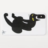 Coques Case-Mate iPhone CHAT NOIR NINJA Blanc (Dos (Horizontal))