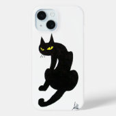 Coques Case-Mate iPhone CHAT NOIR NINJA Blanc (Verso)
