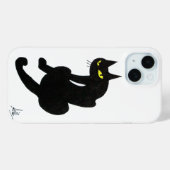Coques Case-Mate iPhone CHAT NOIR NINJA Blanc (Verso (horizontal))